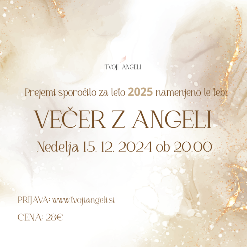 Večer z Angeli 15.12.2024 - Tvoji Angeli - kanaliziranje - Špela Bajt Butko