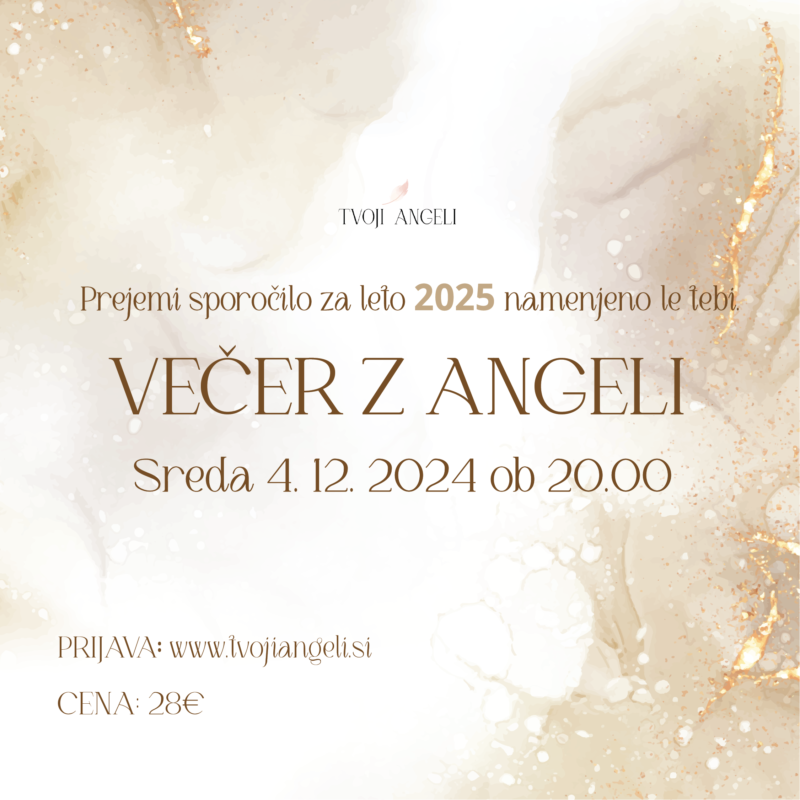 Večer z Angeli 4.12.2024 - Tvoji Angeli - kanaliziranje - Špela Bajt Butko