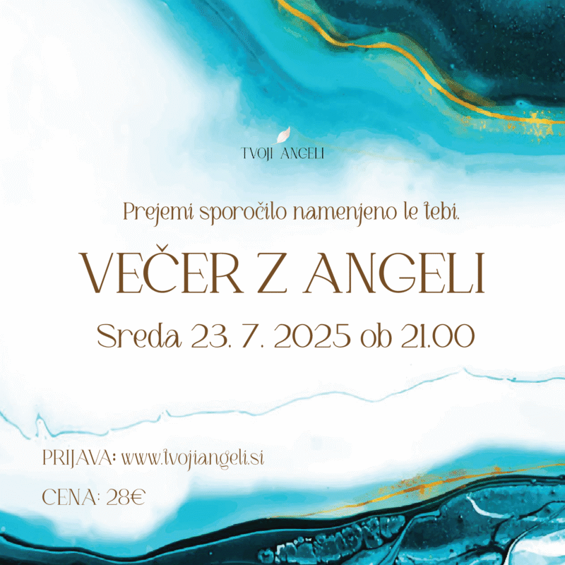 Večer z Angeli 23.7.2025 - Tvoji Angeli - kanaliziranje - Špela Bajt Butko