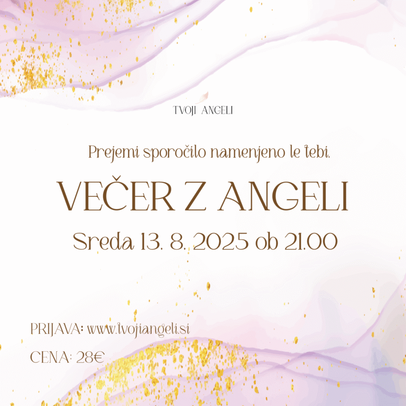 Večer z Angeli 13.8.2025 - Tvoji Angeli - kanaliziranje - Špela Bajt Butko