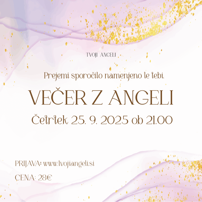 Večer z Angeli 25.9.2025 - Tvoji Angeli - kanaliziranje - Špela Bajt Butko