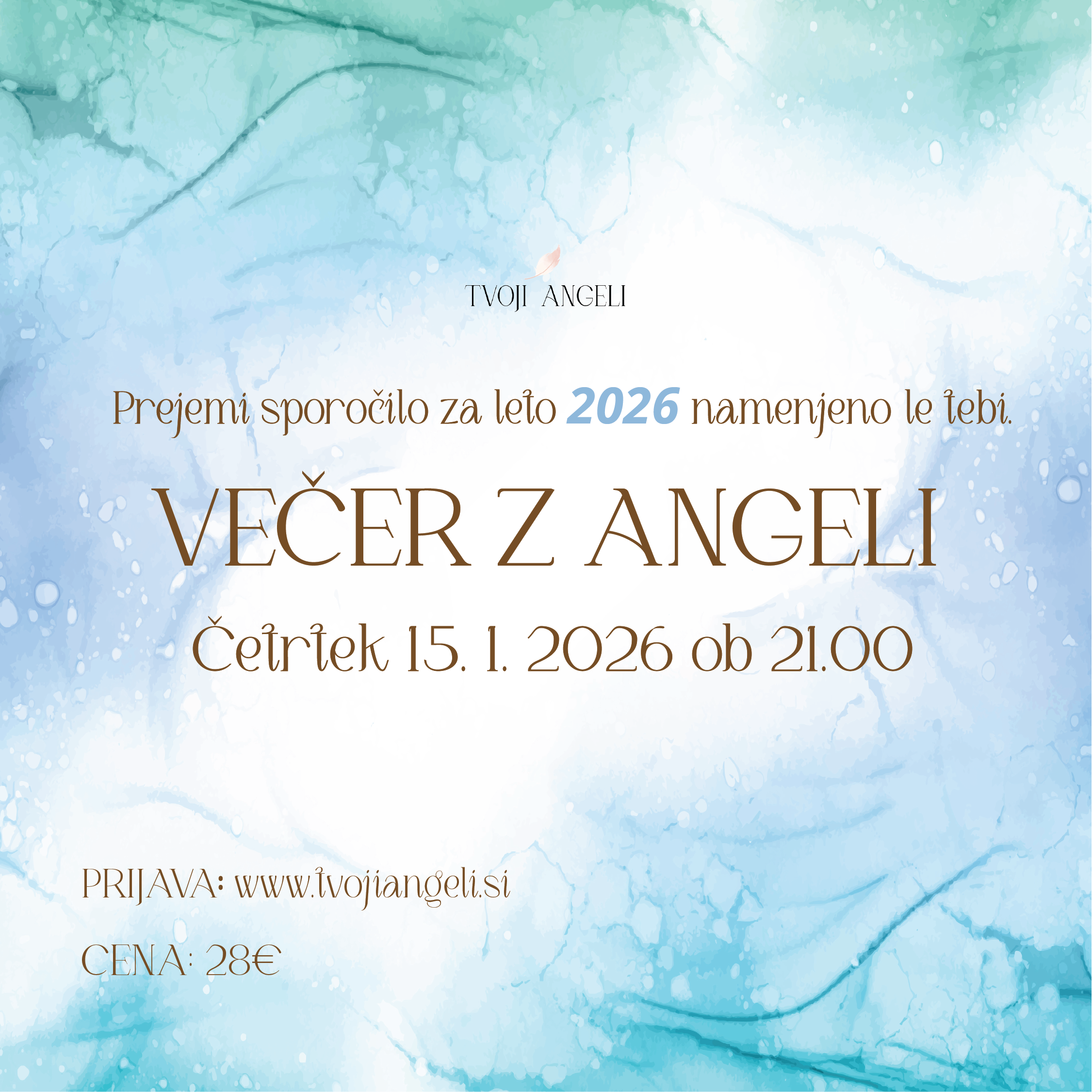 Večer z Angeli 15.1.2026 - Tvoji Angeli - kanaliziranje - Špela Bajt Butko