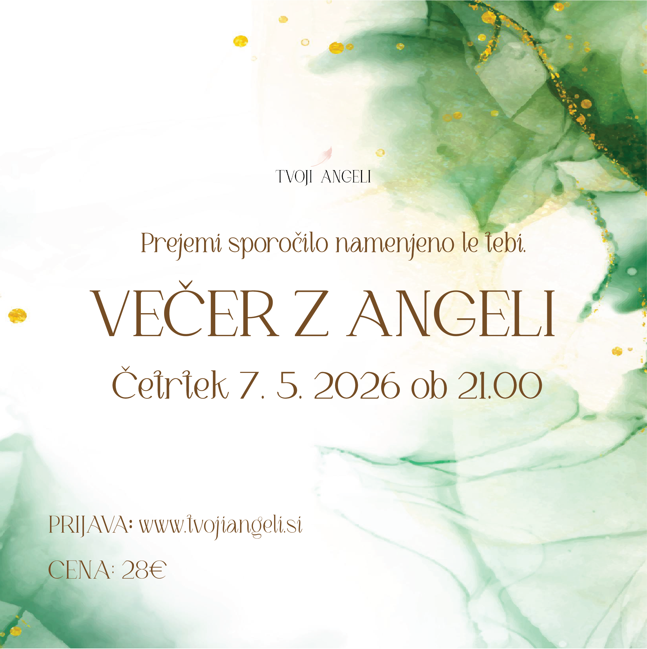 Večer z Angeli 7.5.2026 - Tvoji Angeli - kanaliziranje - Špela Bajt Butko